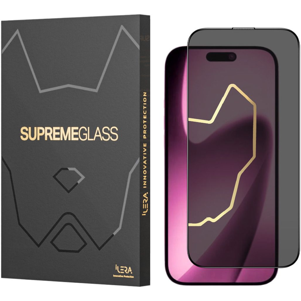 Защитное стекло ILERA DeLuxe Incognito Glass For iPhone 17 Pro Black (ILINDL17PR)