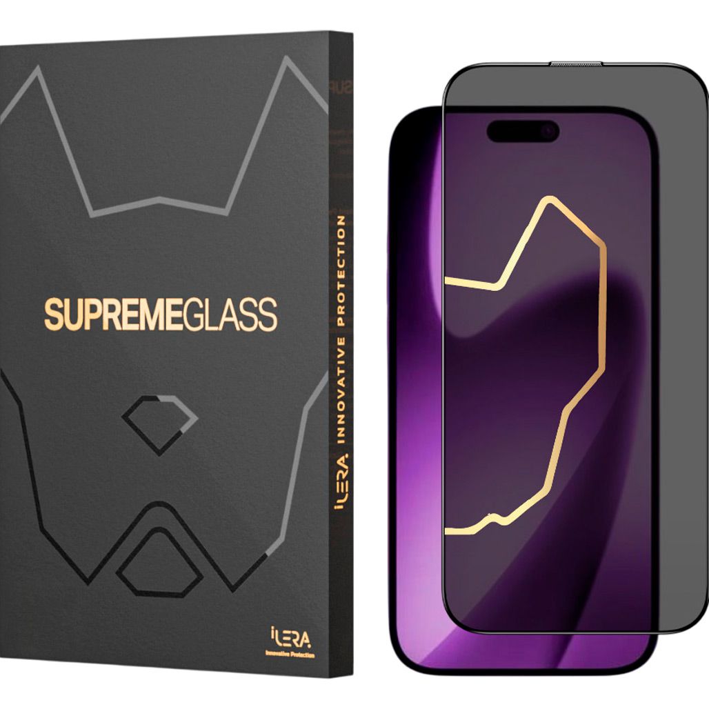 Защитное стекло ILERA DeLuxe Incognito Glass For iPhone 17 Air Black (ILINDL17AIR)