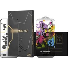 Защитное стекло ILERA FrostedGlass 2.0 For iPhone 17 Black (ILFRGL17)