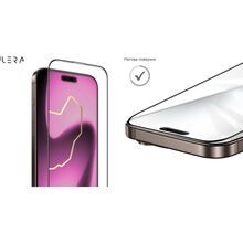 Защитное стекло ILERA FrostedGlass 2.0 For iPhone 17 Pro Black (ILFRGL17PR)