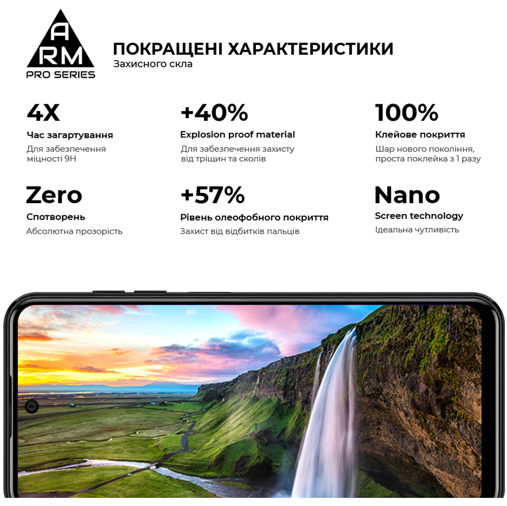 Защитное стекло ARMORSTANDART Pro для Meizu Mblu 21 4G Black (ARM88116) Покрытие глянец