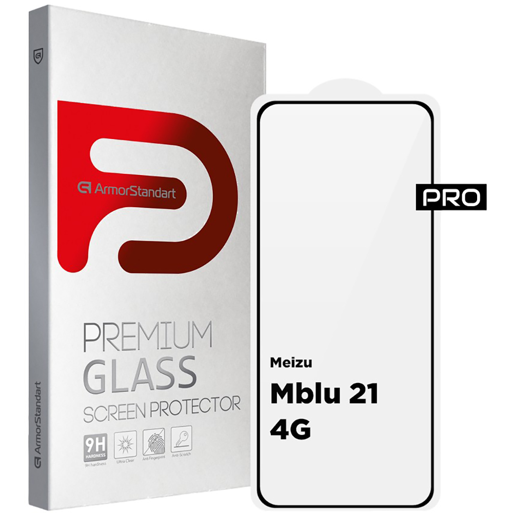 Защитное стекло ARMORSTANDART Pro для Meizu Mblu 21 4G Black (ARM88116)