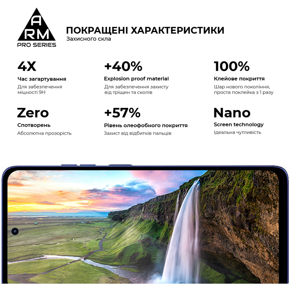 Защитное стекло ARMORSTANDART Pro для Motorola G56 5G Black (ARM86586) Покрытие глянец