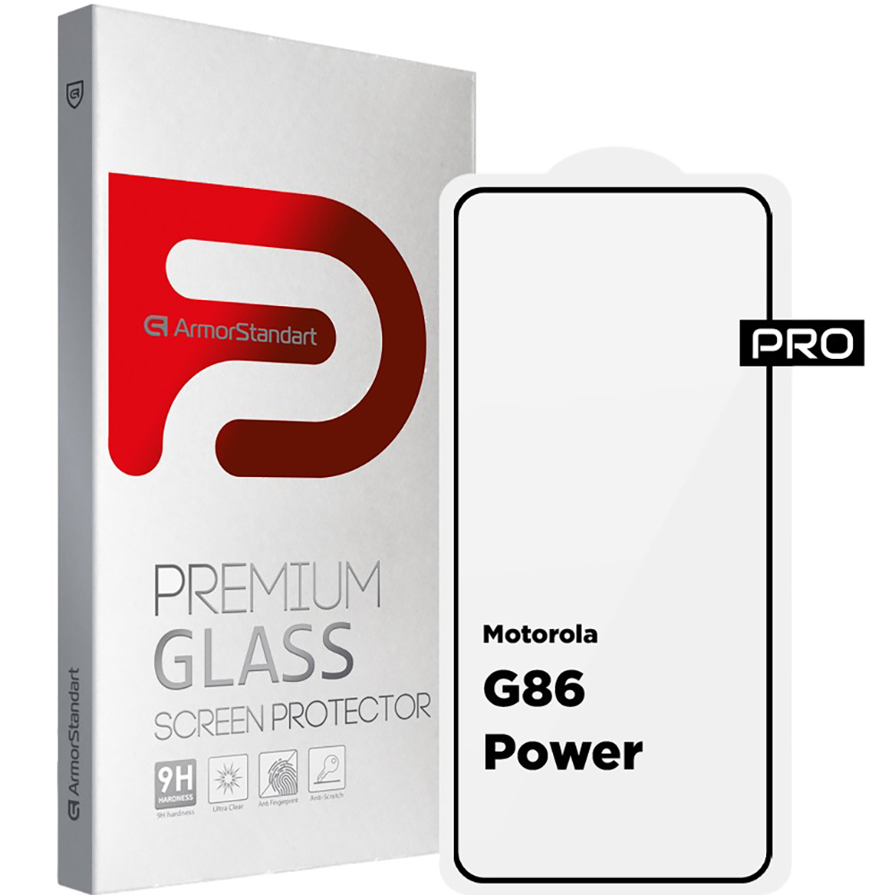 Захисне скло ARMORSTANDART Pro для Motorola G86 Power 5G Black (ARM86588)