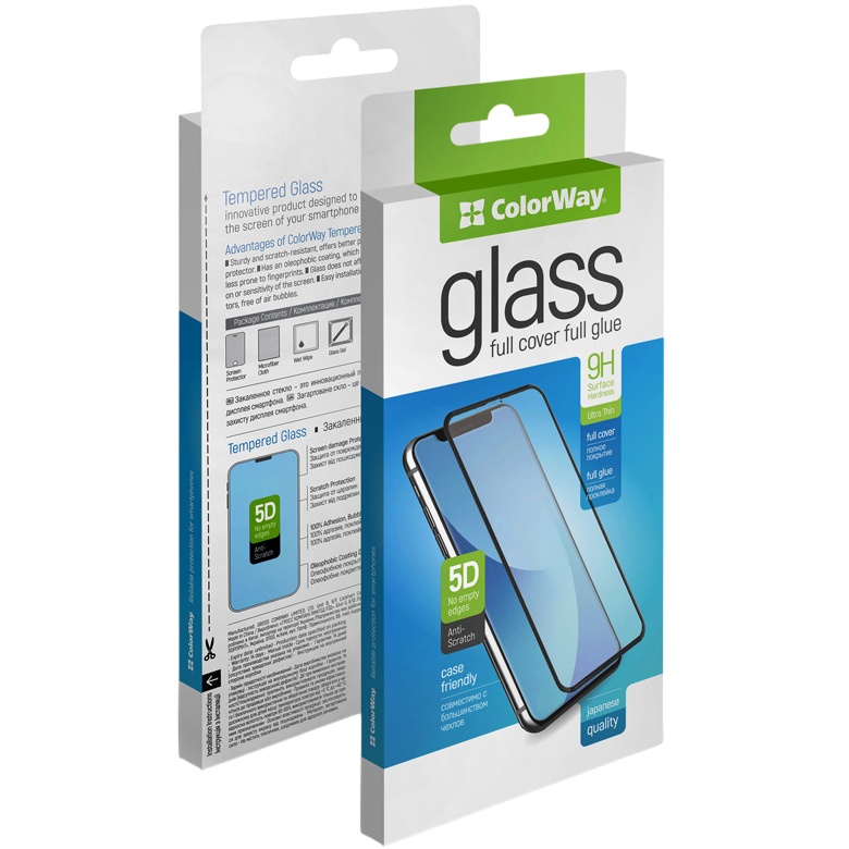 Защитное стекло COLORWAY для Oppo Reno 14 Black (CW-GSFGOR14-BK) Тип стекло