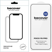 Захисне скло BECOVER для Poco F8 Pro 10D Black (714763)