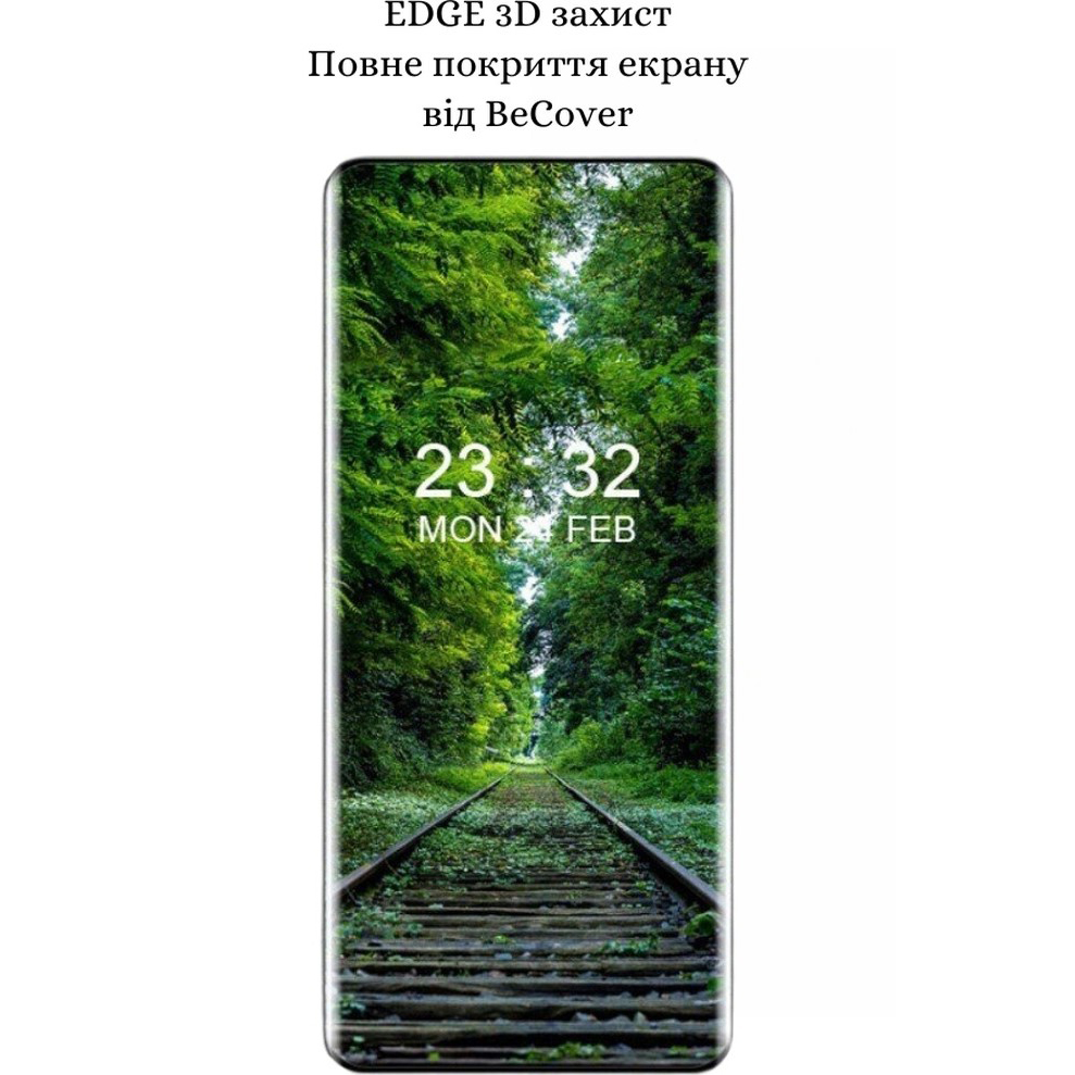 Защитное стекло BECOVER EDGE для Motorola Edge 60 Fusion Black (714770) Олеофобное покрытие True
