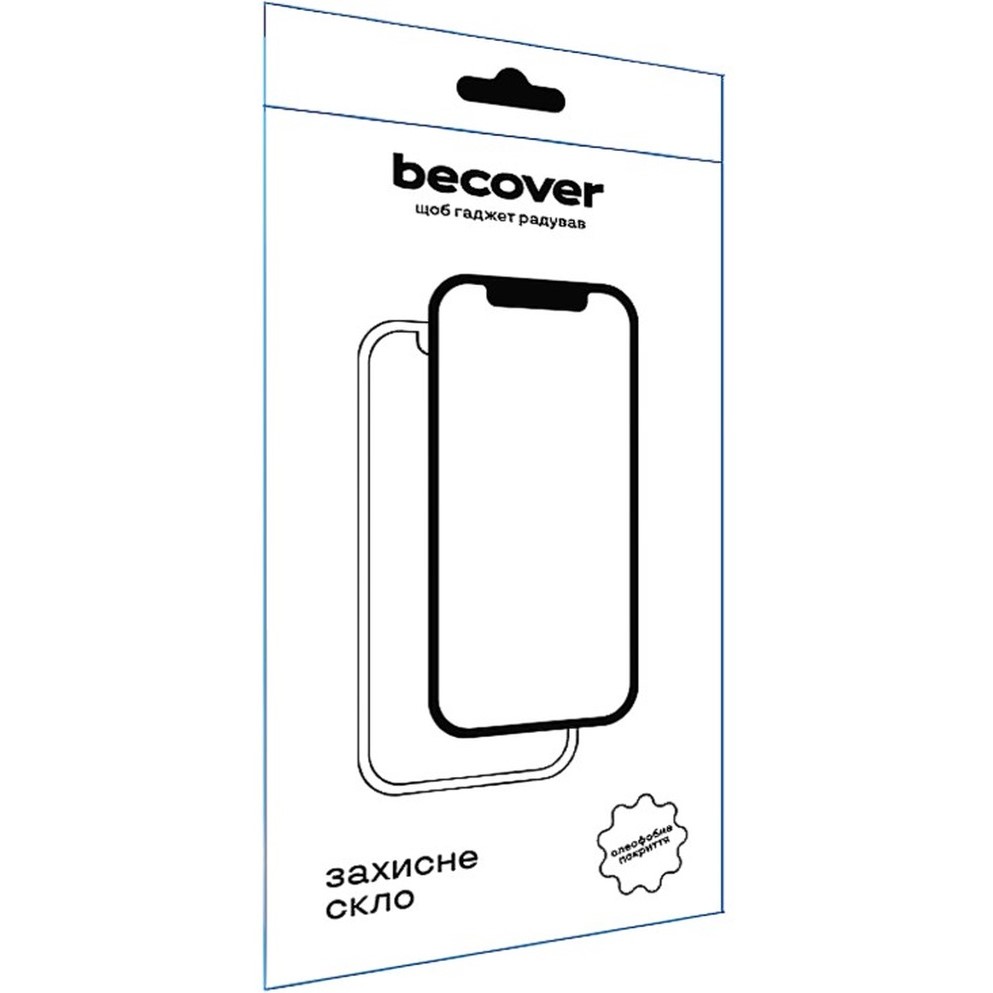 Защитное стекло BECOVER EDGE для Motorola Edge 60 Fusion Black (714770) Покрытие глянец