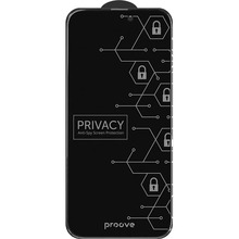 Защитное стекло PROOVE Privacy для Apple iPhone 16 Pro/17 Black (PGPPRI16P001)