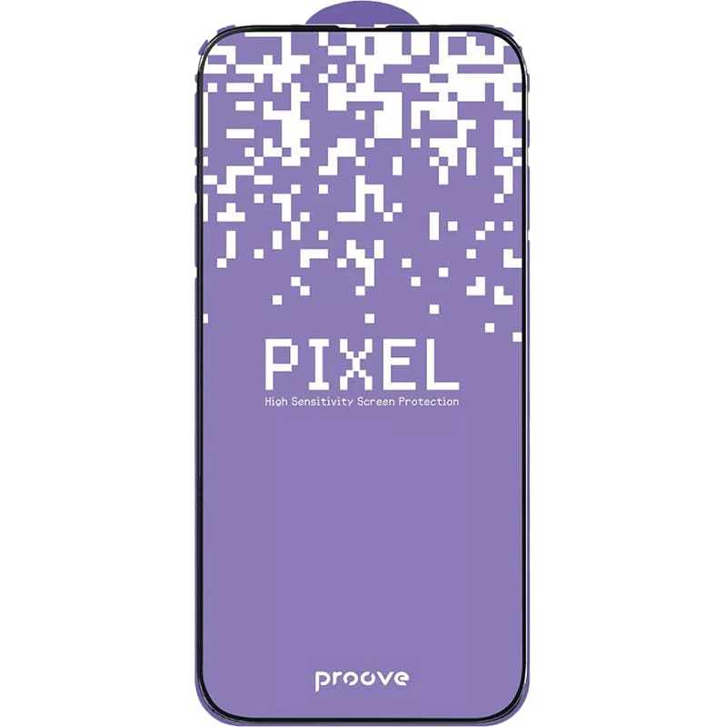 Защитное стекло PROOVE Pixel для Apple iPhone 17 Pro Black (PGPPXI17P001) Дополнительно Защита глаз от HEV-излучения; Коэффициентом жесткости 9Н