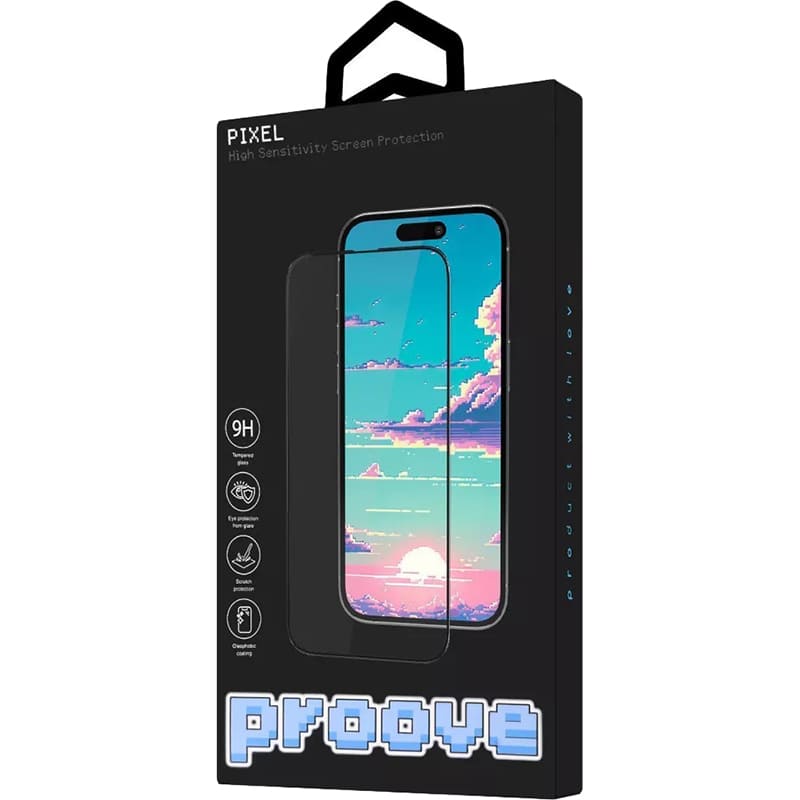 Защитное стекло PROOVE Pixel для Apple iPhone 16 Pro/17 Black (PGPPXI16P001) Совместимость по модели  Apple iPhone 17