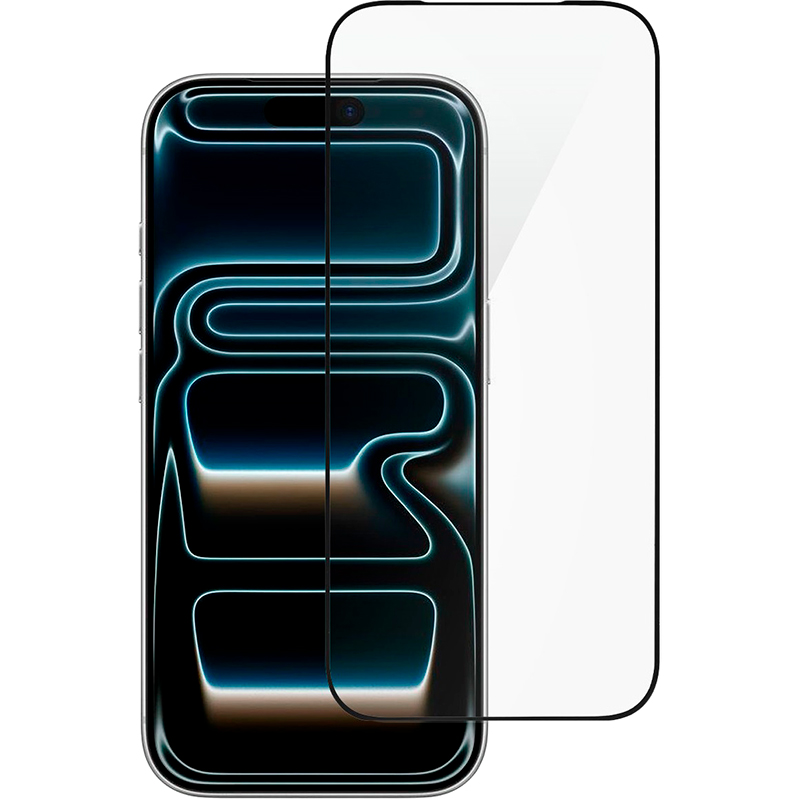 Защитное стекло 2E для Apple iPhone 17 Pro Black (2E-IP-17P-6.3-SMFCFG-BB)