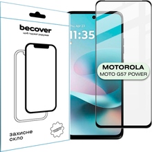 Защитное стекло BECOVER для Motorola Moto G57 Power Black (714855)