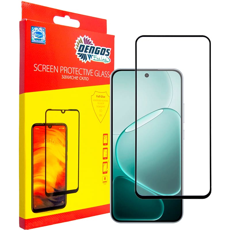 Захисне скло DENGOS Glass Full Glue для Xiaomi Redmi Note 15 Black (TGFG-437)