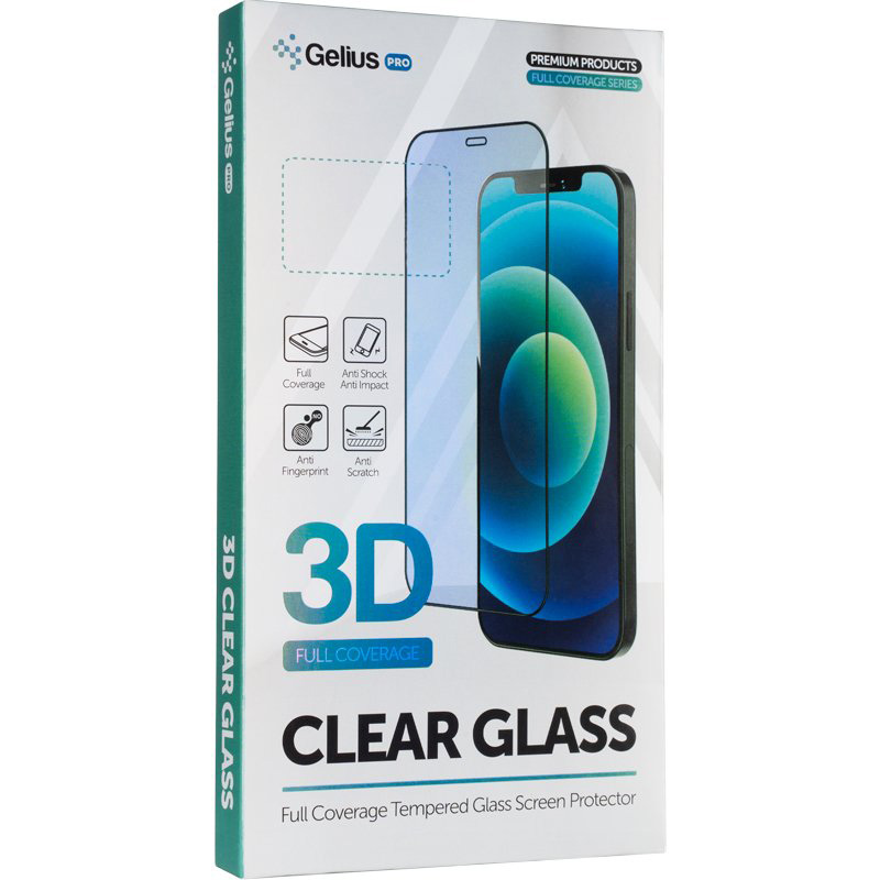 Защитное стекло GELIUS Pro 3D для Samsung S26/S26 Pro Black (00000102295)