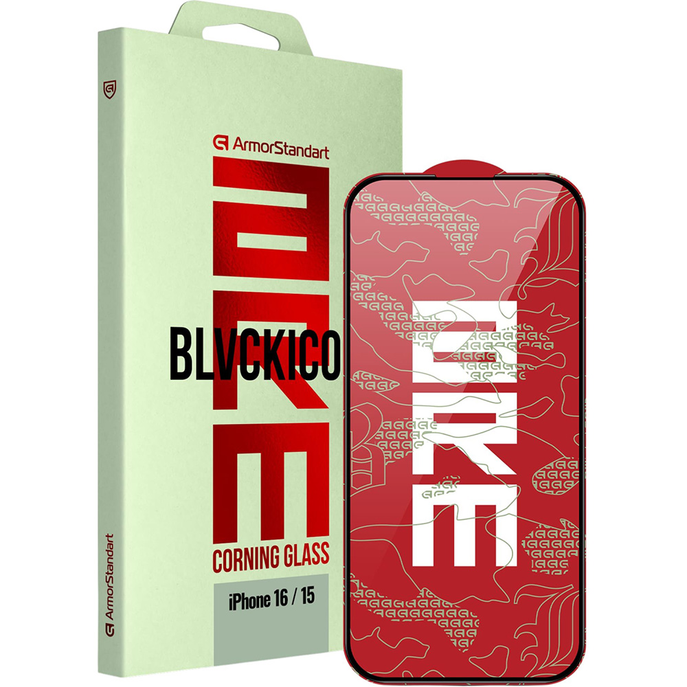 Захисне скло ARMORSTANDART Corning Black Icon для Apple iPhone 16/15 (ARM79552)
