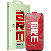 Защитное стекло ARMORSTANDART Corning Black Icon для Apple iPhone 16/15 (ARM79552)
