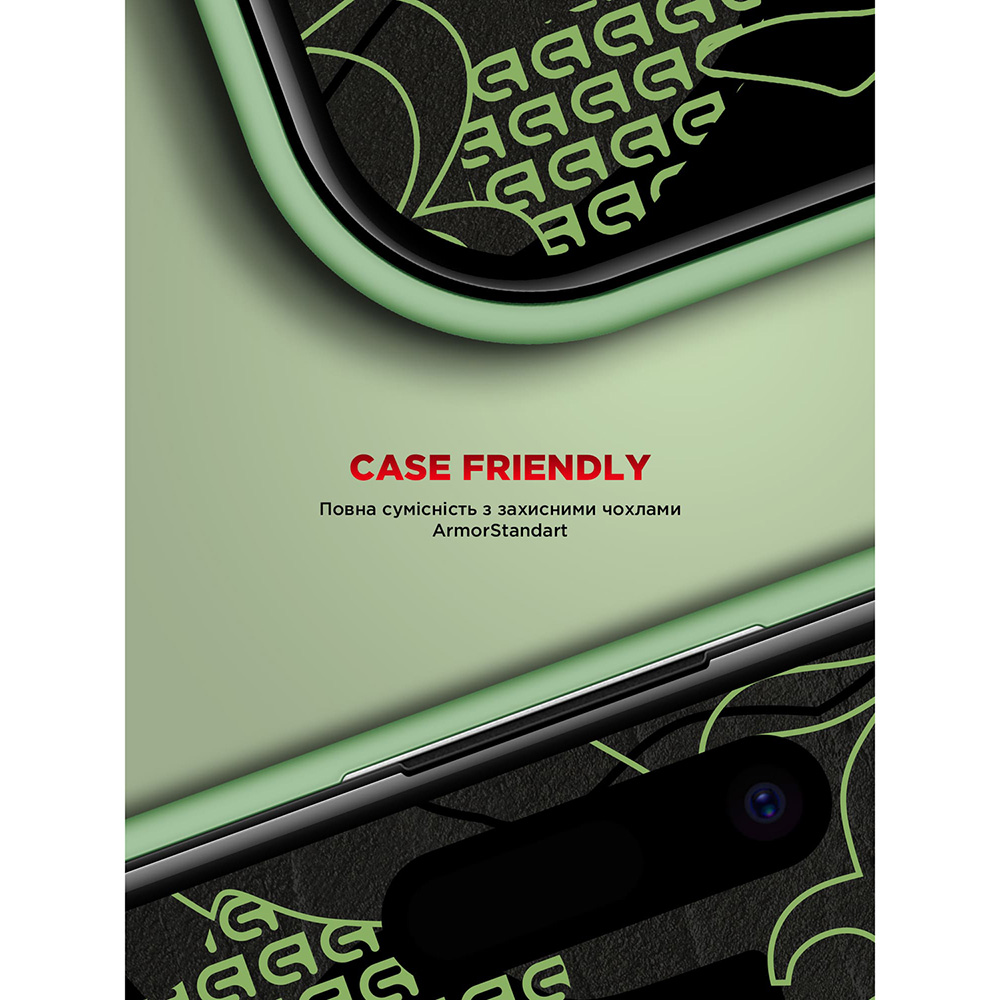 Захисне скло ARMORSTANDART Corning Black Icon для Apple iPhone 16/15 (ARM79552) Тип скло