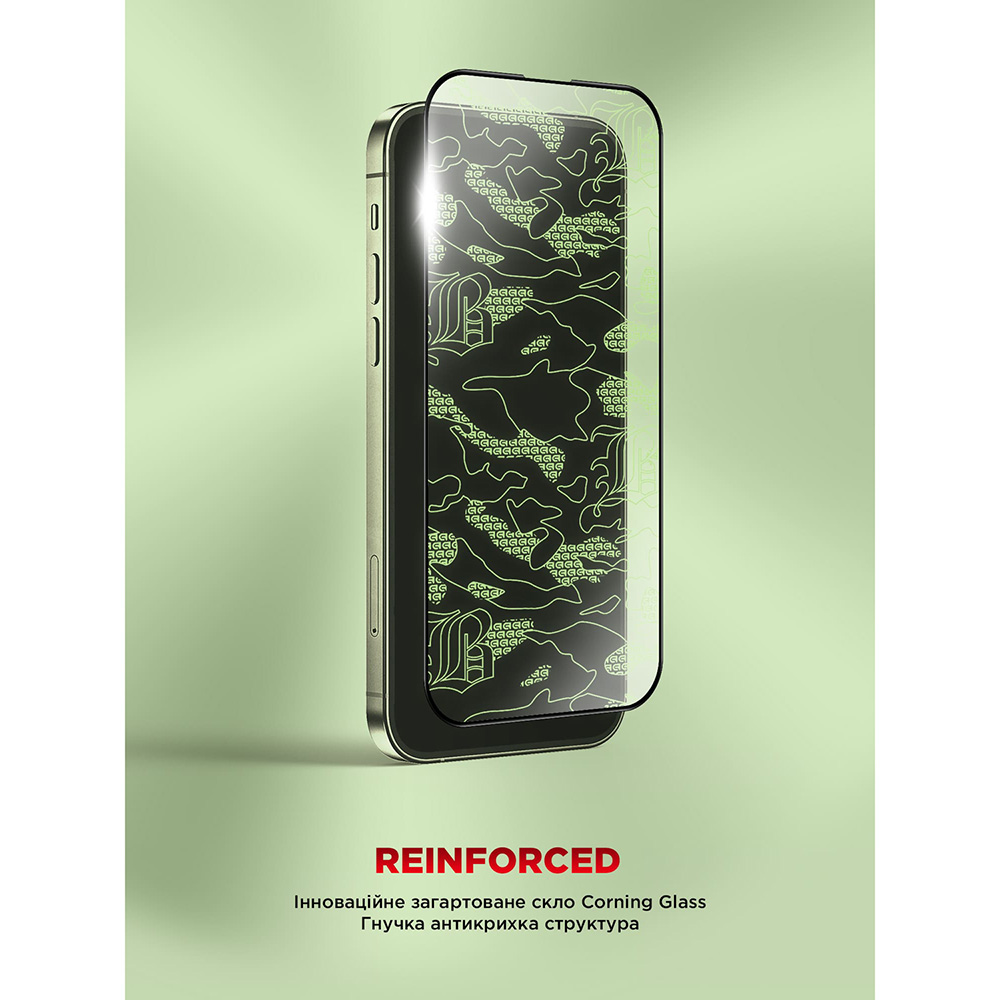 Фото Захисне скло ARMORSTANDART Corning Black Icon для Apple iPhone 17/16 Pro (ARM79554)
