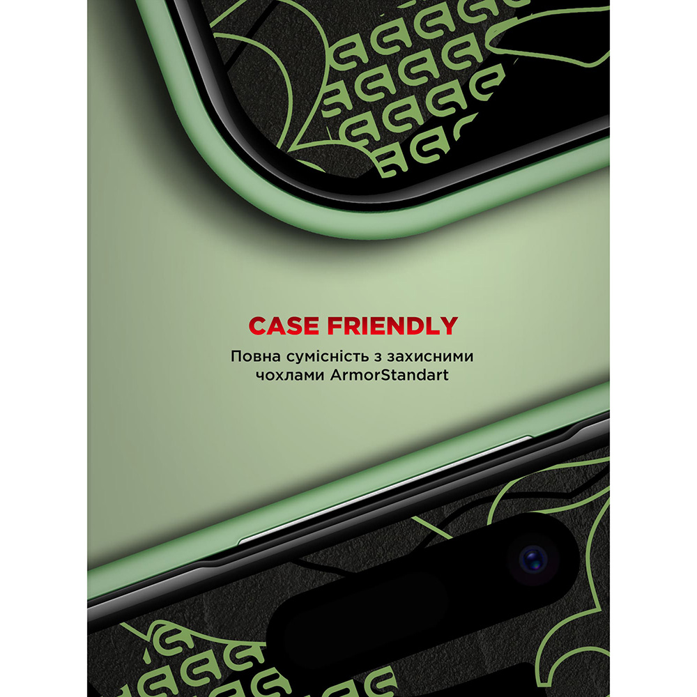 Защитное стекло ARMORSTANDART Corning Black Icon для Apple iPhone 17 Pro (ARM88499) Тип стекло