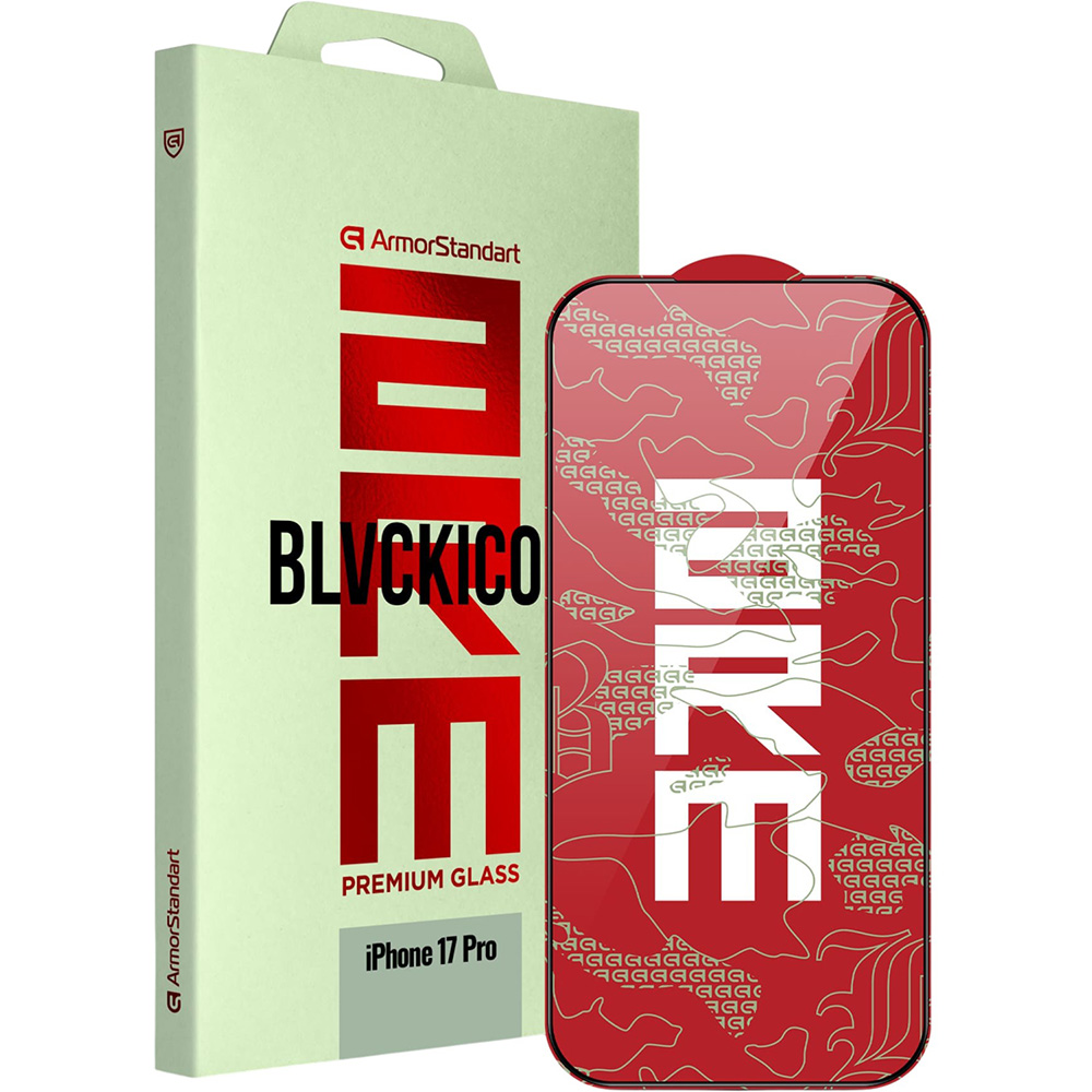 Защитное стекло ARMORSTANDART Corning Black Icon для Apple iPhone 17 Pro (ARM88499)