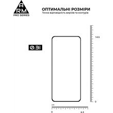 Защитное стекло ARMORSTANDART Pro для Samsung Galaxy S26 5G Black (ARM88715)