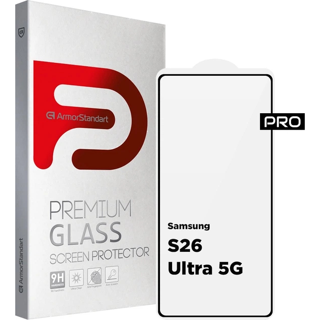 Защитное стекло ARMORSTANDART Pro для Samsung Galaxy S26 Ultra 5G Black (ARM88716)