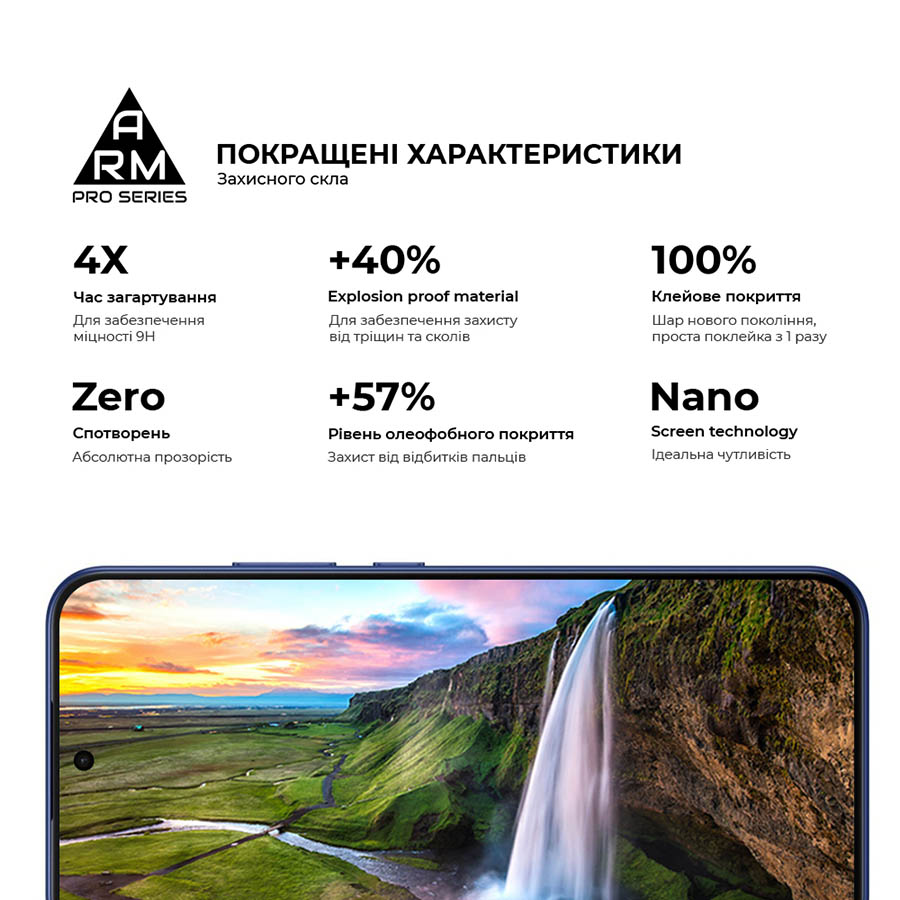 Захисне скло ARMORSTANDART Pro для OPPO A6 Pro 4G (ARM89183) Олеофобне покриття True