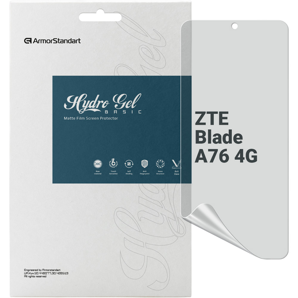 Захисна плівка ARMORSTANDART Matte для ZTE Blade A76 4G (ARM87514)
