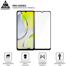 Защитное стекло ARMORSTANDART Pro для ZTE Blade A76 4G Black (ARM87520)