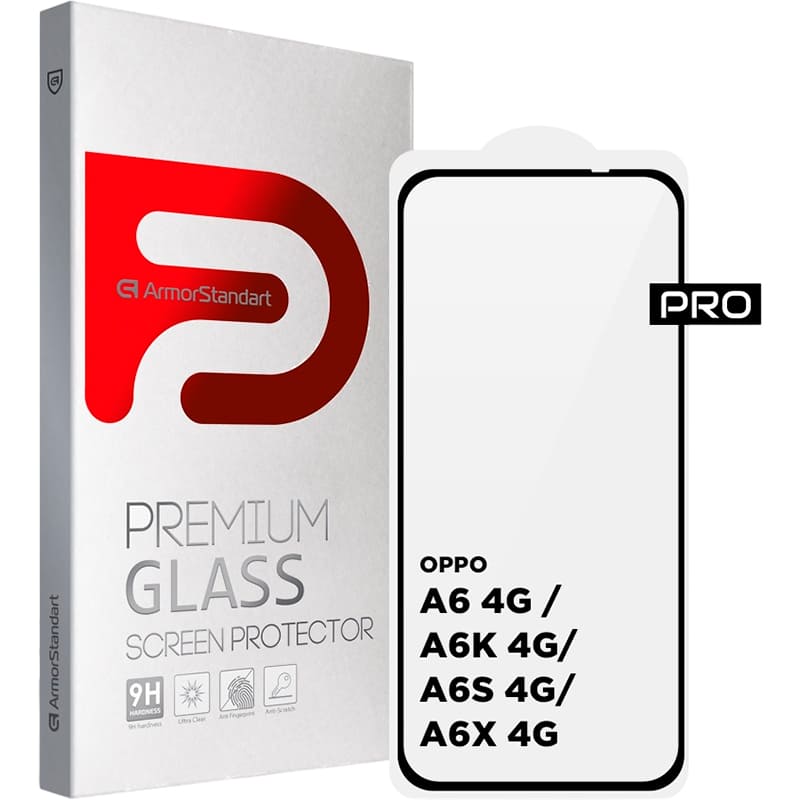 Захисне скло ARMORSTANDART Pro для OPPO A6 4G/A6K 4G/A6S 4G/A6X 4G Black (ARM90279)