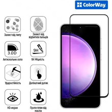 Защитное стекло COLORWAY 9H FC glue для Motorola G17 Power Black (CW-GSFGMG17P-BK)