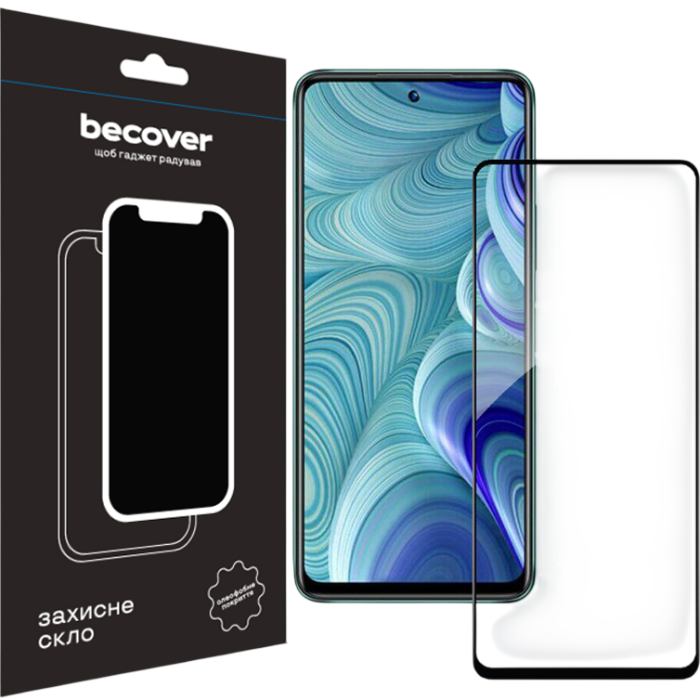 Захисне скло BECOVER для Poco M6 Pro 4G Black (710632)
