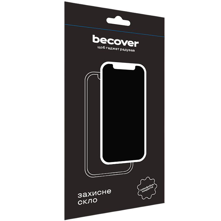 Фото Захисне скло BECOVER для Poco M6 Pro 4G Black (710632)