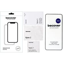 Защитное стекло BECOVER 10D для Samsung Galaxy S24+ Black (711361)