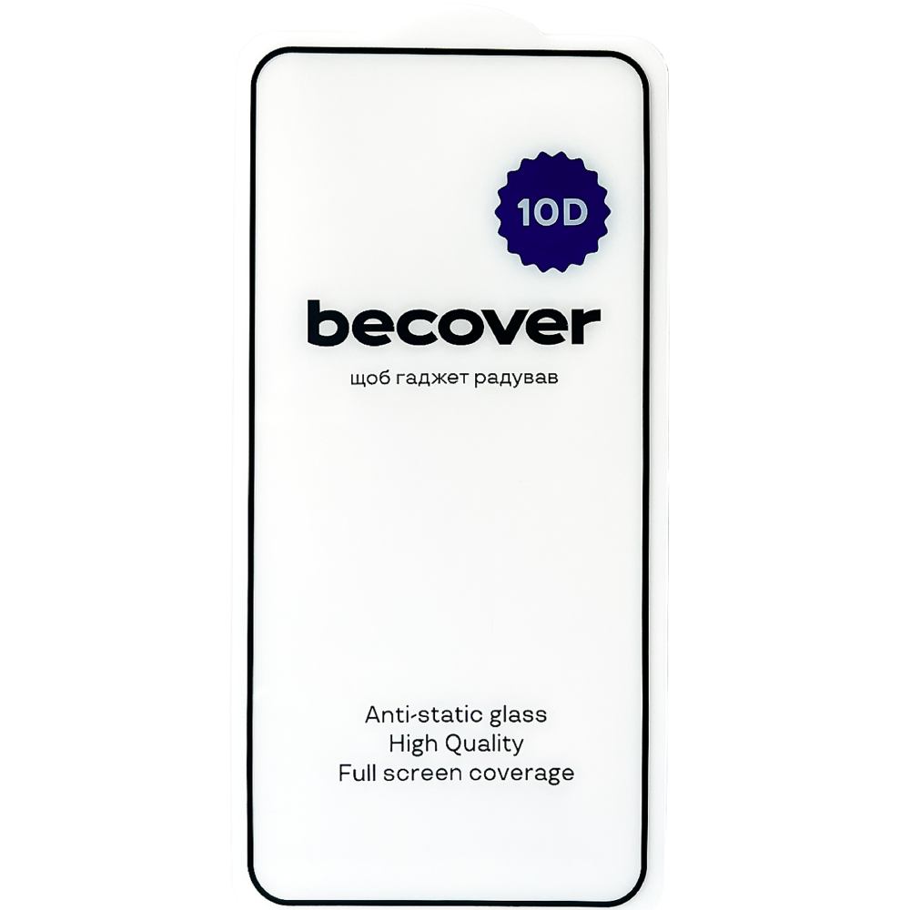 Защитное стекло BECOVER 10D для Samsung Galaxy S24+ Black (711361) Покрытие глянец