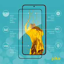 Захисне скло PIKO Full Glue для Samsung Galaxy S24 Black (1283126591839)