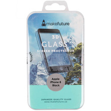 Защитное стекло MAKEFUTURE 3D Apple iPhone 8 Black (MG3D-AI8B)