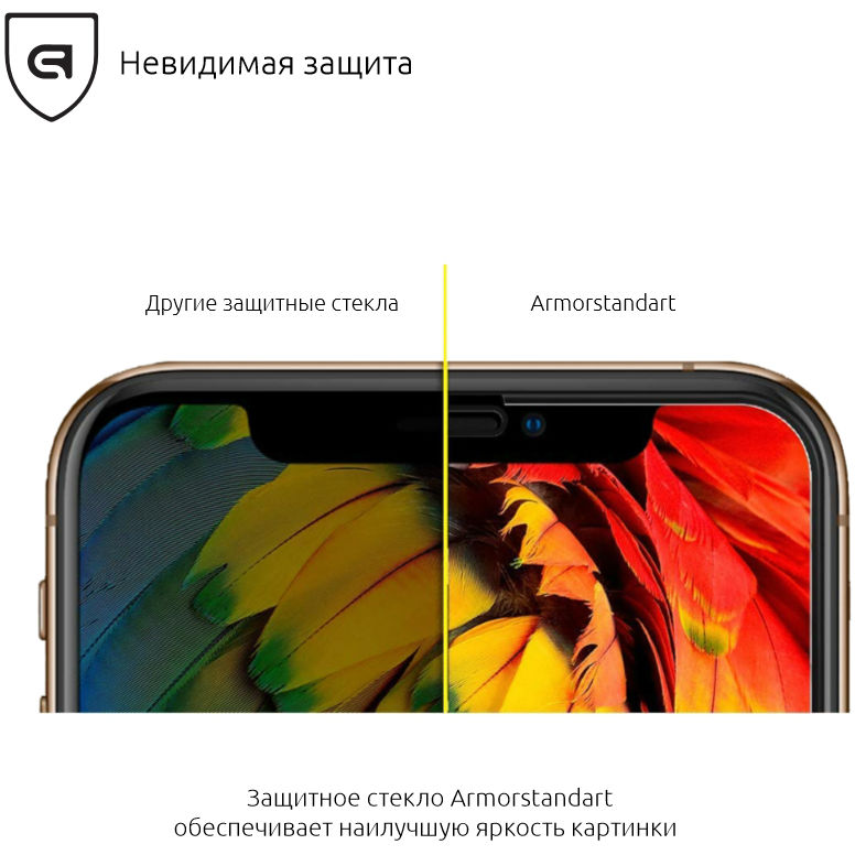 Захисне скло ARMORSTANDART Nokia 7.1 Black (ARM54220-GFG-BK) Олеофобне покриття True