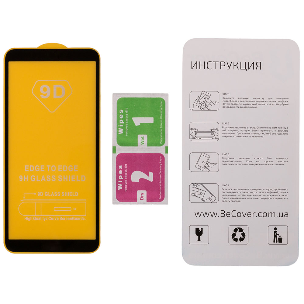 Захисне скло BECOVER Huawei P Smart+ 2019 Black (702570) Покриття глянець