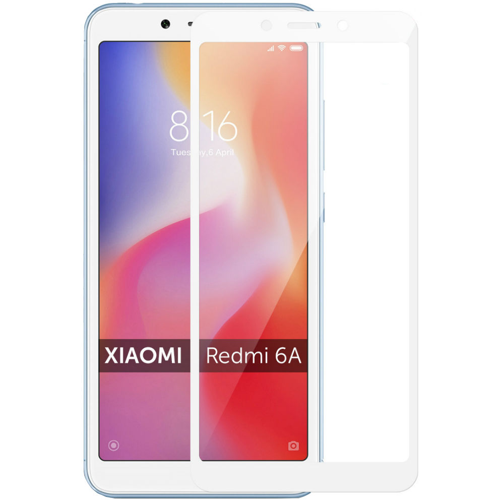 

Защитное стекло MAKEFUTURE Full Cover Full Glue Xiaomi Redmi 6A White (MGFCFG-XR6AW), Full Cover Full Glue Xiaomi Redmi 6A