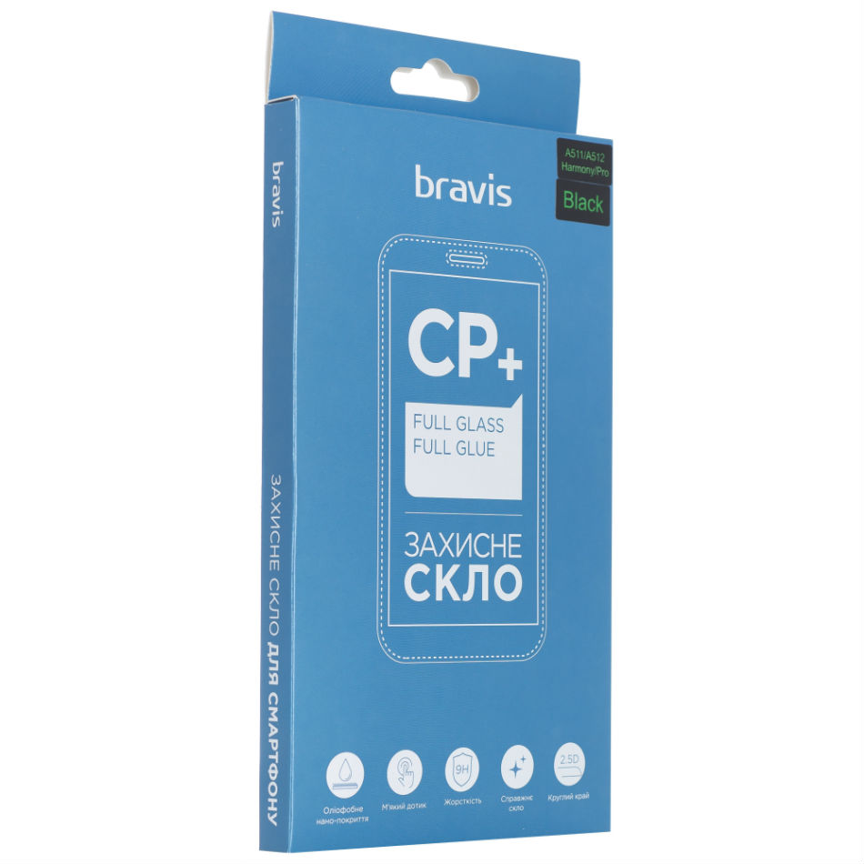 

Защитное стекло BRAVIS Glass Screen (CP+ FG) A511/A512 Harmony/Pro, Glass Screen (CP+ FG) A511/A512 Harmony/Pro
