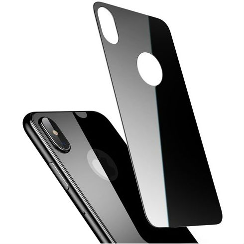 Защитное стекло BASEUS All-coverage Full-glass Back Film для iPhone X (SGAPIPHX-BM01) 0.3mm Black