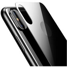 Защитное стекло BASEUS All-coverage Full-glass Back Film для iPhone X (SGAPIPHX-BM01) 0.3mm Black