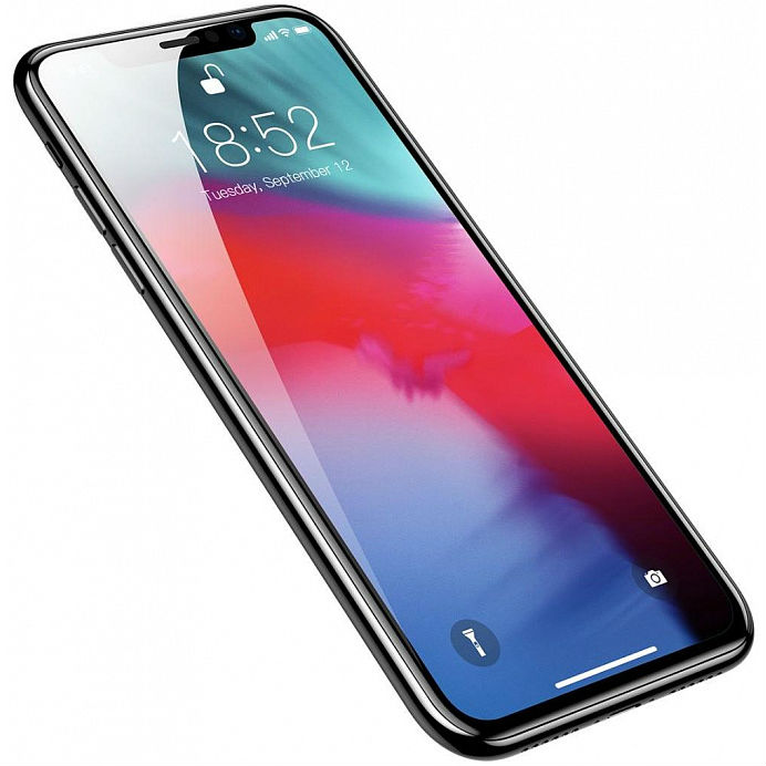 Защитное стекло BASEUS iPhone XS Max Curved Black (SGAPIPH65-KC01) Покрытие глянец