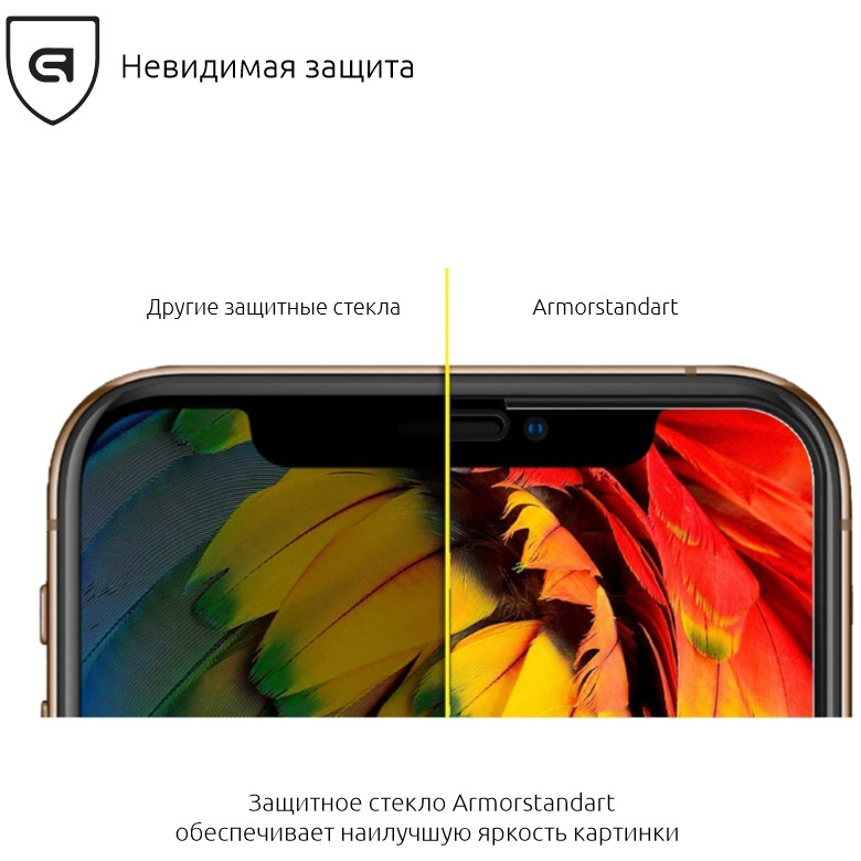 Захисне скло ARMORSTANDART Apple iPhone XS/X Black (ARM53440-G3D-BK) Колір чорний