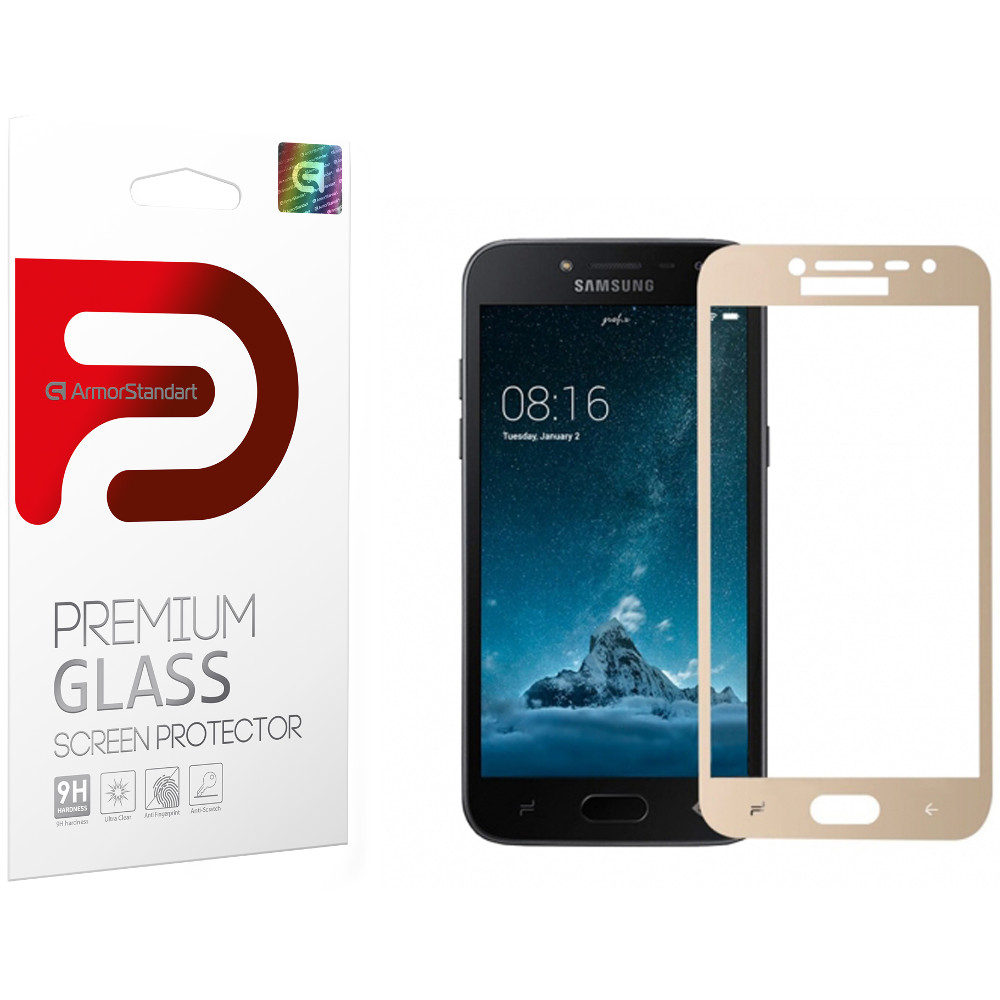 Защитное стекло ARMORSTANDART Samsung Galaxy J2 2018 J250 Gold  (ARM51680-GFS-GL) - в интернет-магазине Фокстрот: цены, отзывы,  характеристики | купить в Киеве, Харькове, Днепропетровске, Одессе - Украина