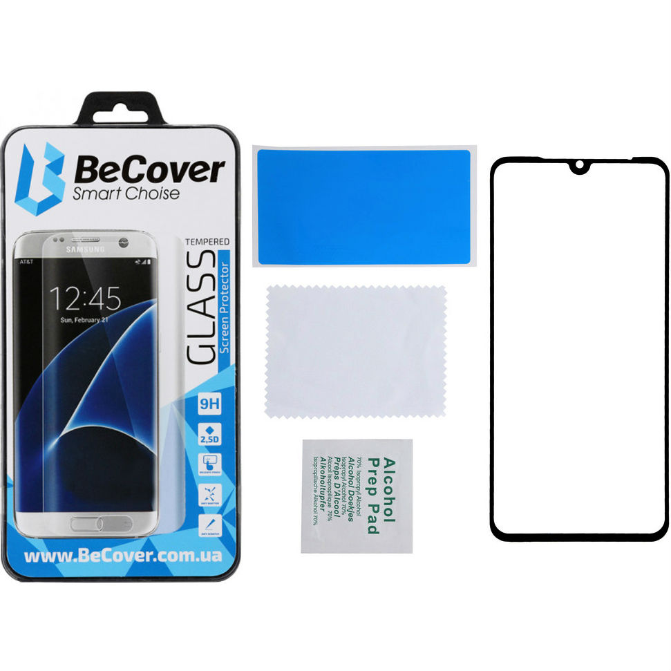 Захисне скло BECOVER Huawei Y6 2019 Black (703438) Тип скло