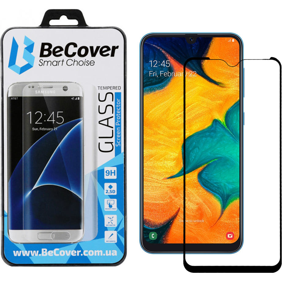 Захисне скло BECOVER Samsung Galaxy A30 2019 SM-A305 Black (703442) Тип скло