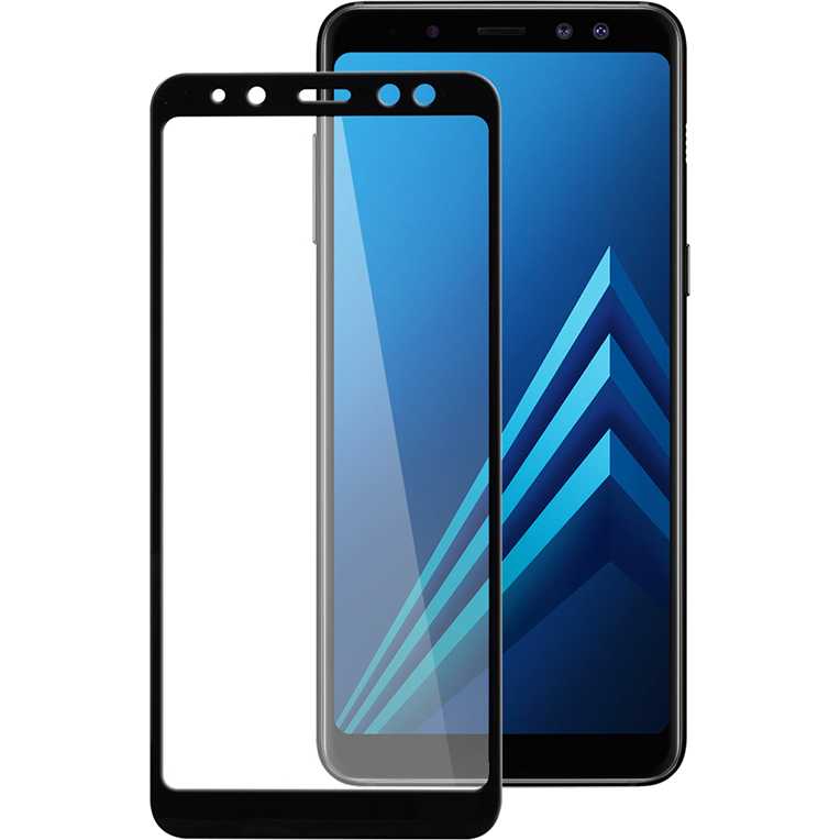 Защитное стекло POWERPLANT Full screen Samsung Galaxy A8+ 2018 Black (GL605439) Тип стекло